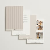 "Mirin" - Wedding Invitations in Linen by Kate Ahn - Back of Card Options