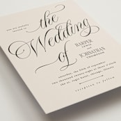 "Mirin" - Wedding Invitations in Linen by Kate Ahn - Detail