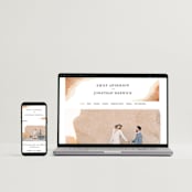"Watercolor dune" - Wedding Invitations in Desert by Yuliya Evseeva - FREE Wedding Website