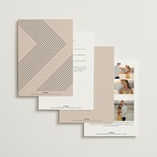 "Picturesque" - Wedding Invitations in Linen by Christie Garcia - Back of Card Options