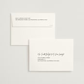 "Signed" - Wedding Invitations in Champagne by JoAnn Jinks - FREE Recipient Addressing
