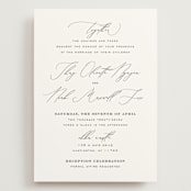 "la noce" - Wedding Invitations in Ink by Design Lotus - Front