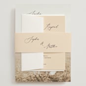 "un mariage photographique" - Wedding Invitations in Mocha by Benita Crandall - Assembled with Belly Band