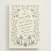 "Sundaland Gardens" - Wedding Invitations in Ivory by Ani Somi - Front