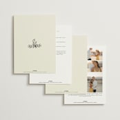 "Sundaland Gardens" - Wedding Invitations in Ivory by Ani Somi - Back of Card Options