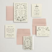 "Sundaland Gardens" - Wedding Invitations in Ivory by Ani Somi - Invitation Suite