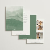 "Over the mountains" - Wedding Invitations in Fern by Helen Halik - Back of Card Options