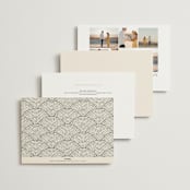 "Floral mosaic" - Wedding Invitations in Sand by GeekInk Design - Back of Card Options