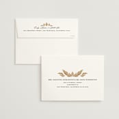 "Floral mosaic" - Wedding Invitations in Sand by GeekInk Design - FREE Recipient Addressing