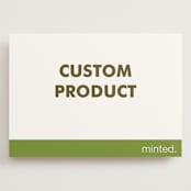 "Landscape" - Wedding Invitations in Charcoal by Minted Custom - Front