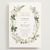"Lilac Bloom" - Wedding Invitations in Opal by Susan Moyal - Front