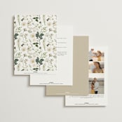 "Lilac Bloom" - Wedding Invitations in Opal by Susan Moyal - Back of Card Options