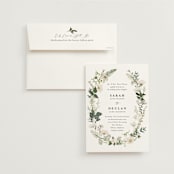 "Lilac Bloom" - Wedding Invitations in Opal by Susan Moyal - Invitation with Envelope