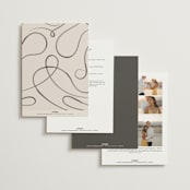 "Bow" - Wedding Invitations in Tuxedo by Corinne Malesic - Back of Card Options