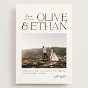 "Casual" - Wedding Invitations in Pearl by Owl and Toad - Front