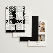"Casual" - Wedding Invitations in Pearl by Owl and Toad - Back of Card Options