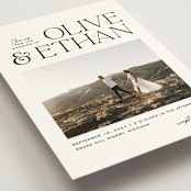 "Casual" - Wedding Invitations in Pearl by Owl and Toad - Detail