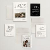 "Casual" - Wedding Invitations in Pearl by Owl and Toad - Invitation Suite