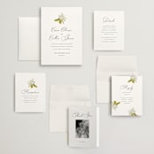 "Limelight" - Wedding Invitations in Linen by Olivia Kanaley Inman - Invitation Suite