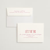 "Pop Romance" - Wedding Invitations in Fruit Punch by Ashley DeMeyere - FREE Recipient Addressing
