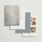 "Align" - Wedding Invitations in Cotton by Jennifer Postorino - Back of Card Options