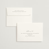 "Align" - Wedding Invitations in Cotton by Jennifer Postorino - FREE Recipient Addressing