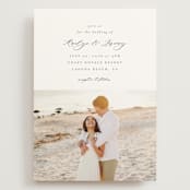 "Minimalist Photo" - Wedding Invitations in Ivory by Nicole Walsh - Front