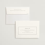 "Minimalist Photo" - Wedding Invitations in Ivory by Nicole Walsh - FREE Recipient Addressing