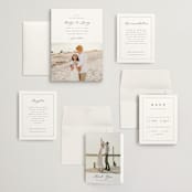 "Minimalist Photo" - Wedding Invitations in Ivory by Nicole Walsh - Invitation Suite