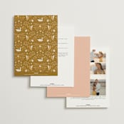 "modern folk" - Wedding Invitations in Blush by GeekInk Design - Back of Card Options