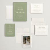 "Greenwood" - Wedding Invitations in Garden by Kelly Schmidt - Invitation Suite