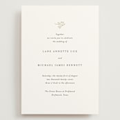 "Sense and Sensibility" - Wedding Invitations in Cloud by Design Lotus - Front