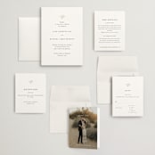 "Sense and Sensibility" - Wedding Invitations in Cloud by Design Lotus - Invitation Suite