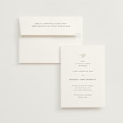 "Sense and Sensibility" - Wedding Invitations in Cloud by Design Lotus - Invitation with Envelope