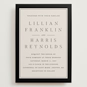 "Cambridge" - Wedding Invitations in Tuxedo by Amy Kross - Front