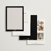 "Cambridge" - Wedding Invitations in Tuxedo by Amy Kross - Back of Card Options