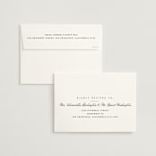 "Cambridge" - Wedding Invitations in Tuxedo by Amy Kross - FREE Recipient Addressing