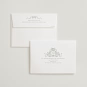 "Ornate sketched frame" - Wedding Invitations in Forest by Jackie Crawford - FREE Recipient Addressing