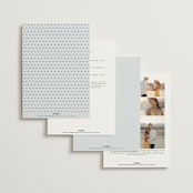 "Modernne" - Wedding Invitations in Powder by Carolyn MacLaren - Back of Card Options