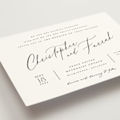 "Beautifully Scripted" - Wedding Invitations in Pearl by Hooray Creative - Detail