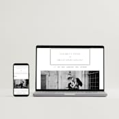 "Stripe Bevel" - Wedding Invitations in Salt by Amy Kross - FREE Wedding Website