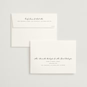 "Stripe Bevel" - Wedding Invitations in Salt by Amy Kross - FREE Recipient Addressing