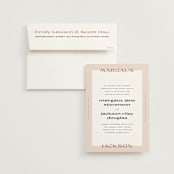 "margaux" - Wedding Invitations in Sand by Lindsay Stetson Thompson - Invitation with Envelope