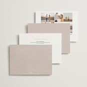 "Chalk Floral" - Wedding Invitations in Dove by Olivia Kanaley Inman - Back of Card Options