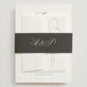 "scamorza" - Wedding Invitations in Pearl by chocomocacino - Assembled with Belly Band