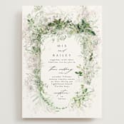 "Lush Greenery" - Wedding Invitations in Fresh Green by Phrosné Barwood - Front