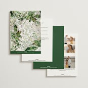 "Lush Greenery" - Wedding Invitations in Fresh Green by Phrosné Barwood - Back of Card Options