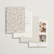 "Delicate monogram" - Wedding Invitations in Ecru by Hooray Creative - Back of Card Options