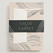 "Rings" - Wedding Invitations in Natural by Alethea and Ruth - Assembled with Belly Band