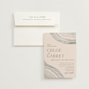 "Rings" - Wedding Invitations in Natural by Alethea and Ruth - Invitation with Envelope